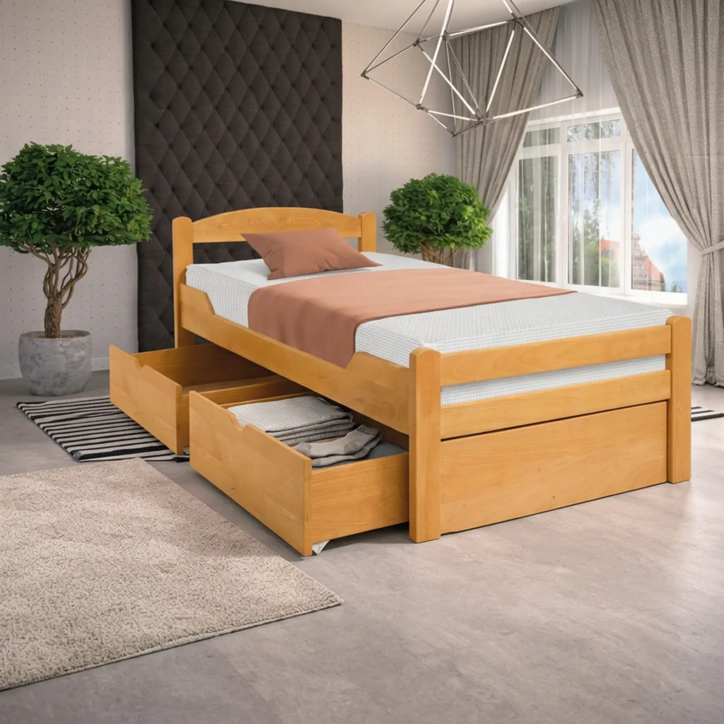 K1 krevet sa fiokama za posteljinu