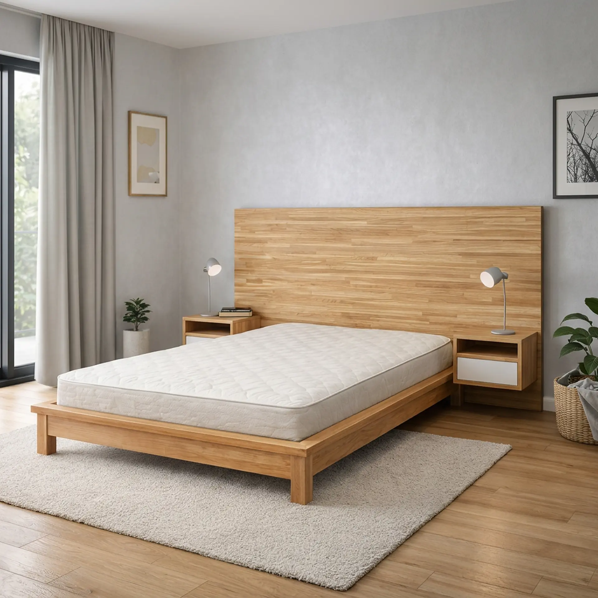 Krevet od masivnog hrasta