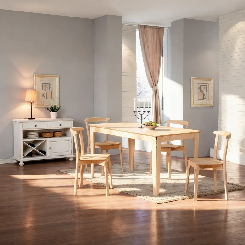 Sto od jasena u prirodnoj boji